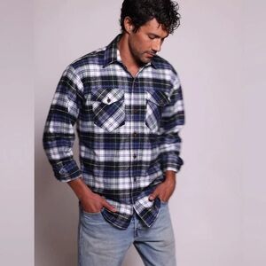 Men's Classic Flannel Shirt, Vermont flannel 100% Cotton, handcrafted in USA